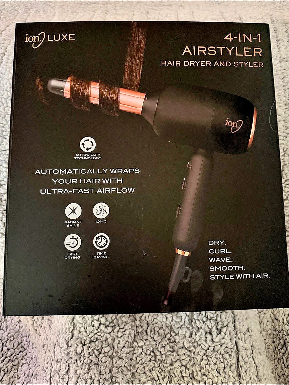 ion Luxe 4-in-1 Autowrap™ Airstyler - Interchangerable Hair Dryer & Curler